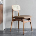 Backrest Price barato Hot On Sale Restaurante Moderno Restaurante Casado de Coffee Solid Wood Cadeiras de madeira